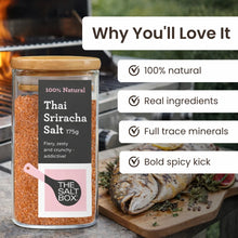 Load image into Gallery viewer, The Salt Box - Thai Sriracha Salt Jar (175g)