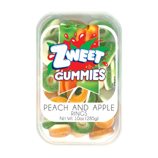 ZWEET - Gummies - Sour Peach & Apple Rings (285g)