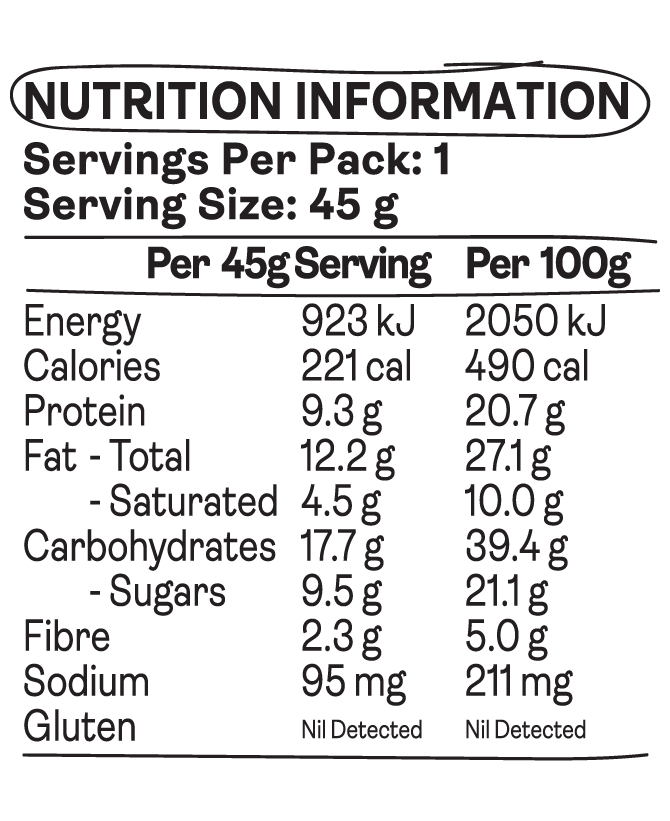 KOJA - Choc Protein Bar - Peanut Fudge (45g)