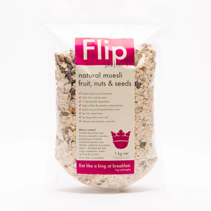 Flip Shelton - Fruit, Nuts & Seeds Natural Muesli (500g)