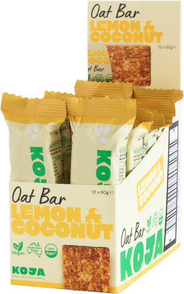 KOJA - Oat Bar - Lemon & Coconut (60g)
