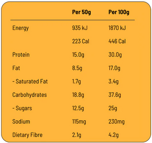 FodBods - Protein Bar - Banana Peanut (50g)