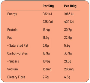 FodBods - Protein Bar - Peanut Choc Chunk (50g)