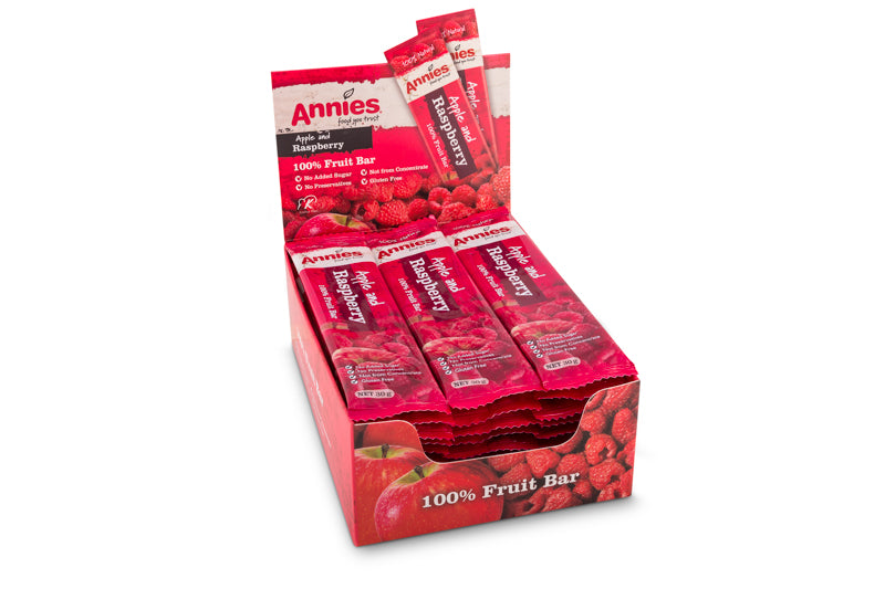 Annies - Fruit Bar - Apple & Raspberry, 36 Pack (20g) – Alfie's Food Co.