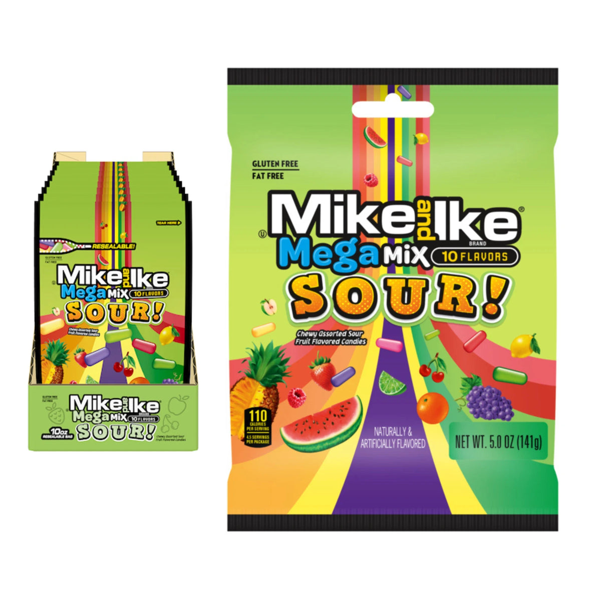 Mike & Ike - Mega Mix Sour (141g)