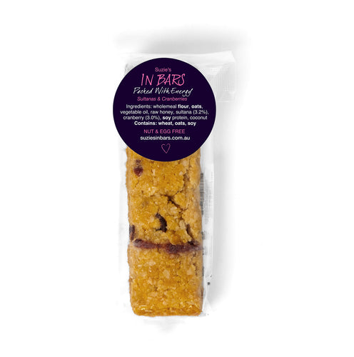 Suzie's - Protein Bar - Sultana & Cranberries (110g)