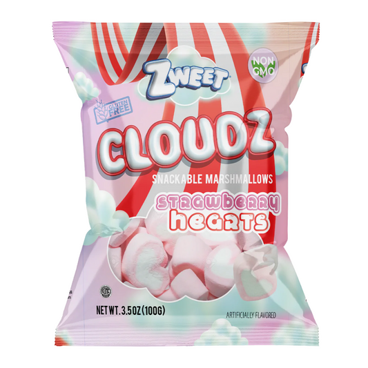 ZWEET - Cloudz Marshmallow - Strawberry Hearts (100g)