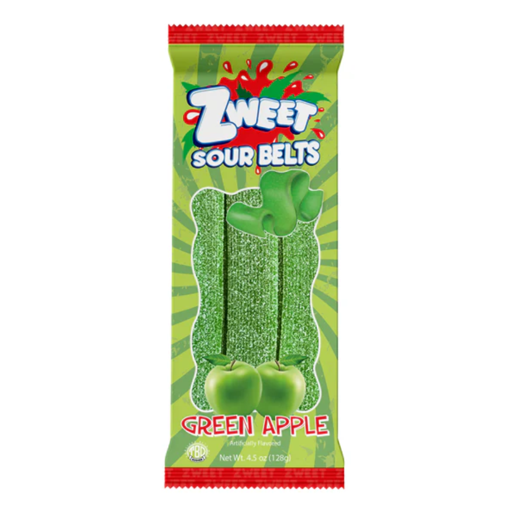 ZWEET - Sour Belts - Green Apple (128g)