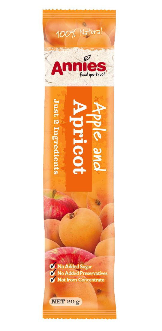Annies Apple Apricot Fruit Bars 36 Pack 20g Alfie s Food Co annies-apple-apricot-fruit-bars-36-pack-20g-alfie-s-food-co