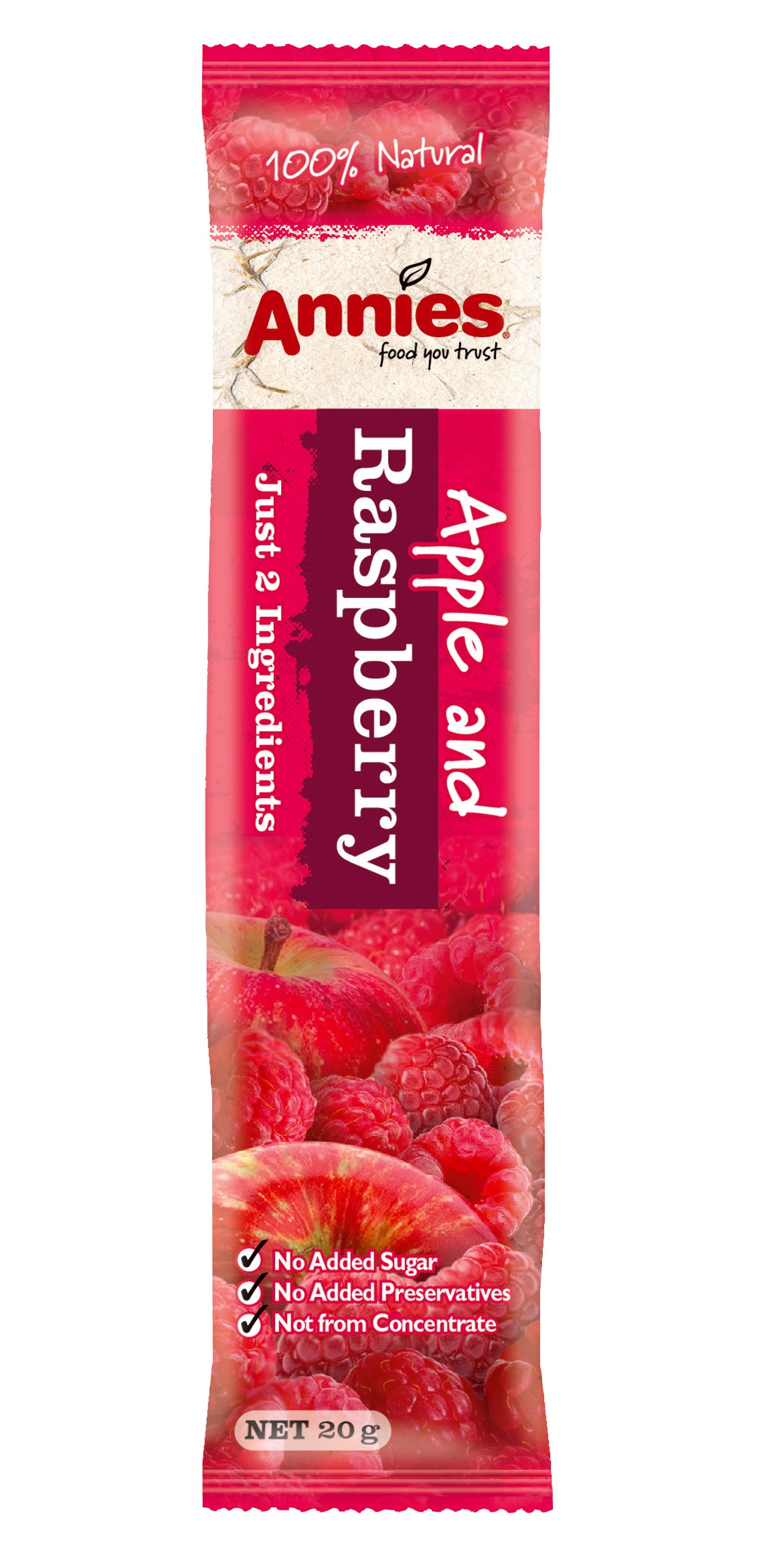 Annies - Fruit Bar - Apple & Raspberry, 36 Pack (20g)