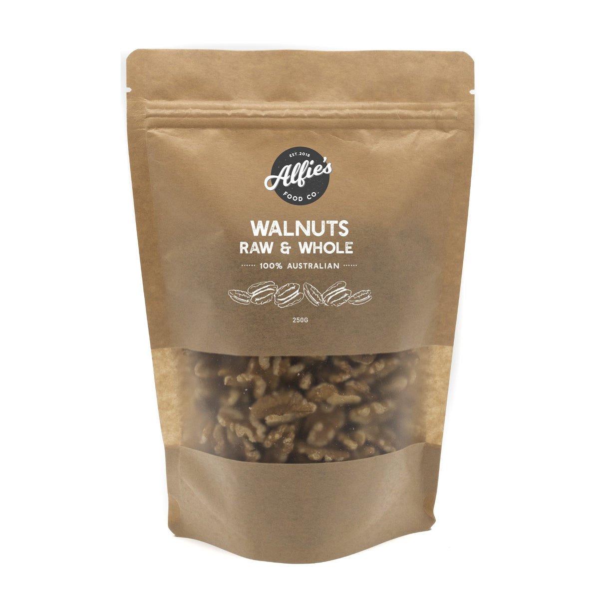 Alfie's - Nut Pouch - Walnuts - Raw Kernels