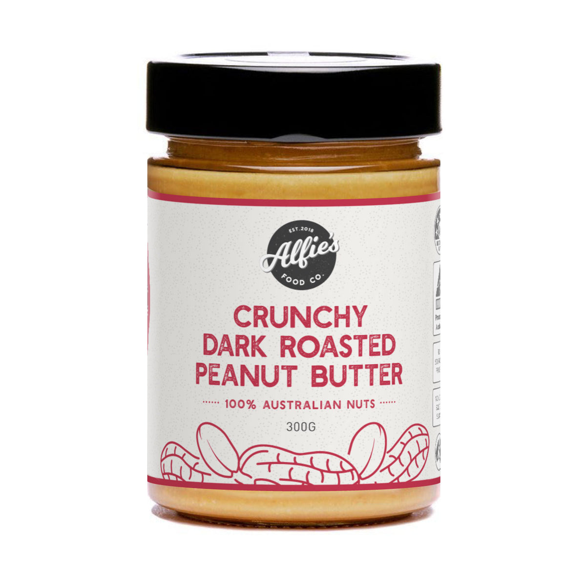 Alfie's - Butter - Crunchy Dark Roasted Peanut