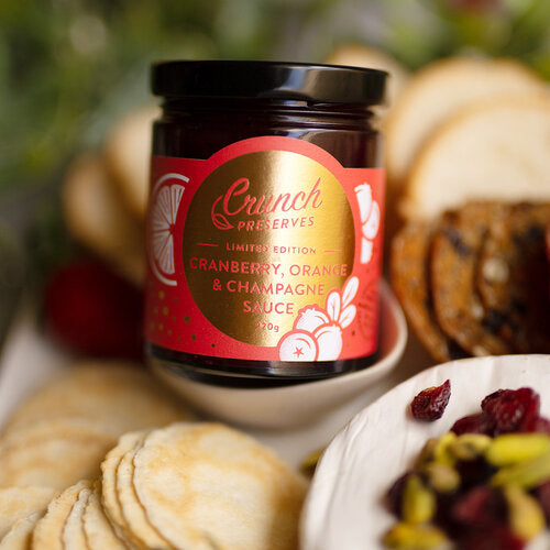 Crunch Preserves - Cranberry, Orange & Champagne Sauce (220g)