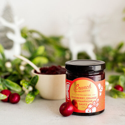 Crunch Preserves - Cranberry, Orange & Champagne Sauce (220g)