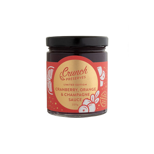 Crunch Preserves - Cranberry, Orange & Champagne Sauce (220g)